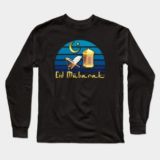 Eid Mubarak Ramadan Fasting Islam Quaran Long Sleeve T-Shirt